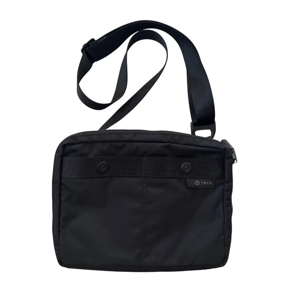 T-Tech by Tumi Crossbody Computer Bag in Black and Navy Blue Professional Work